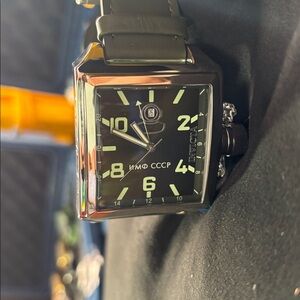 Invicta 33706 Russian Diver – 45mm Swiss Quartz Watch, Green Dial & Strap